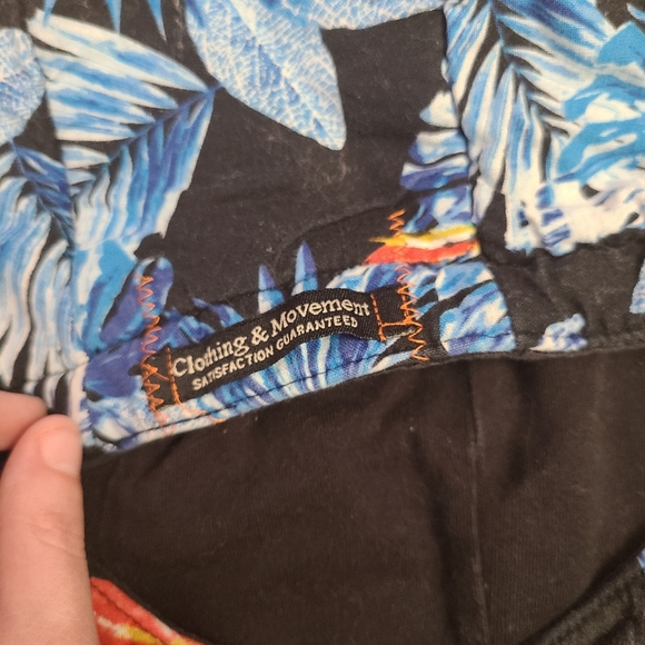 Standard&Grind Black & Tropical Print Hoodie SM - Picture 3 of 8